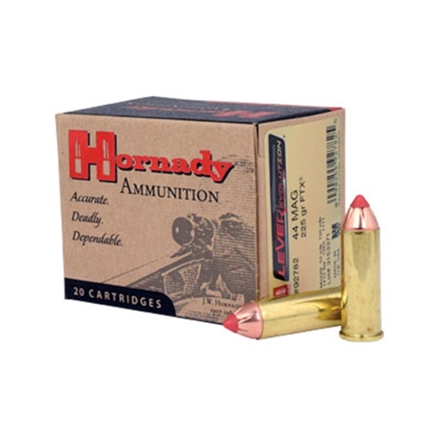Picture of  Hornady 92782 Leverevolution  44 Rem Mag 225 GR Hornady Flex Tip Expanding 20 Per Box/10 Case 090255927825