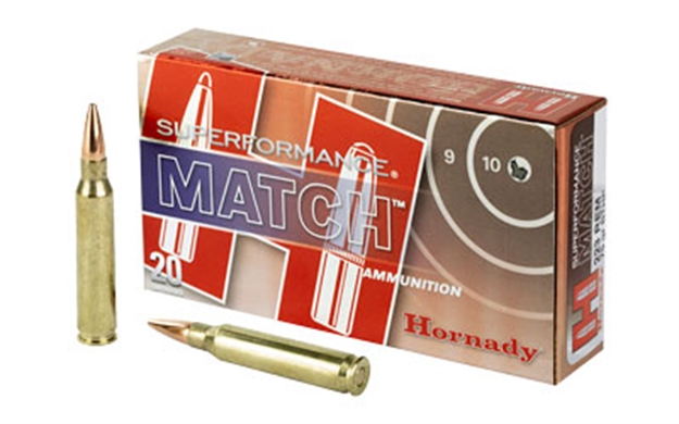 Picture of Hornady 80264 Superformance Match 223Rem 75Gr Boat Tail Hollow Point 20 Per Box/10 Case 090255802641 -