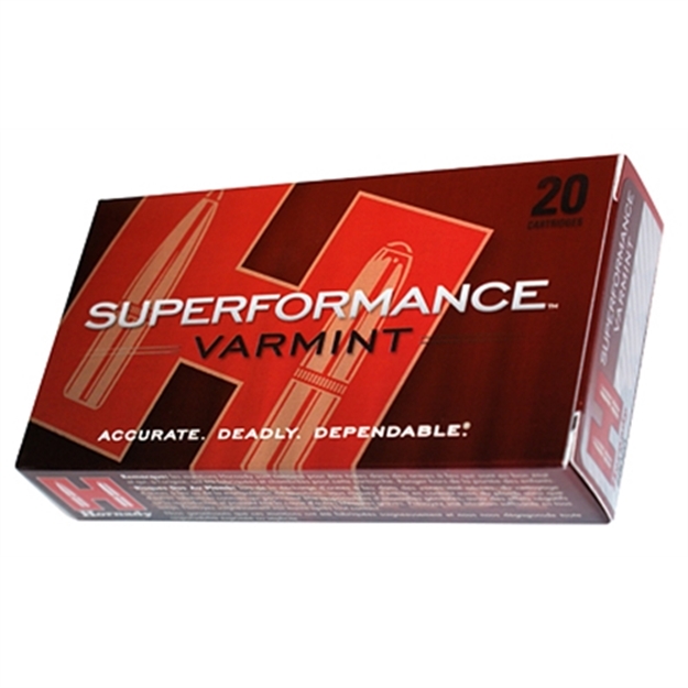 Picture of Hornady Superformance Varmint Rifle Ammo 243 Win, V-Max, 58 Grains, 3925 Fps, 20, Boxed 090255383430 -