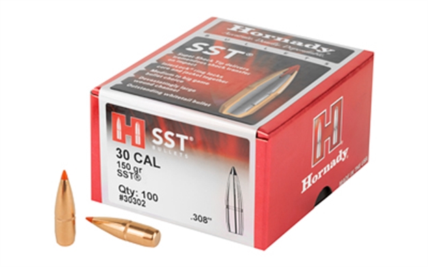 Picture of  Hornady 30302 Sst  30 Cal .308 150 GR Super Shock Tip 100 Per Box/ 15 Case 090255230307