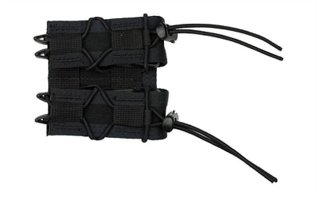 Picture of  High Speed Gear 11Pt02bk Taco Mag Pouch Double Black Nylon Molle Belts 2" Wide Compatible W/ Pistol