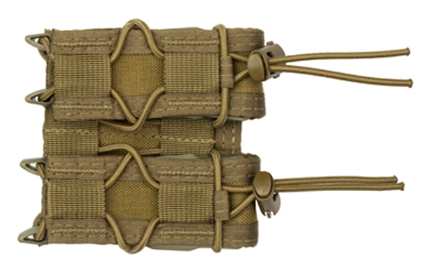 Picture of  High Speed Gear 11Pt02cb Taco Mag Pouch Double Coyote Brown Nylon Molle Belts 2" Wide Compatible W/ Pistol 849954014721