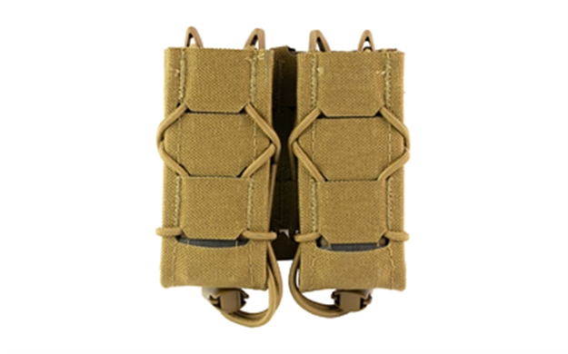Picture of  High Speed Gear 24Pt02cb Taco Gen 2 Double Pistol Coyote Brown Nylon Molle Compatible W/ Pistol 849954041543