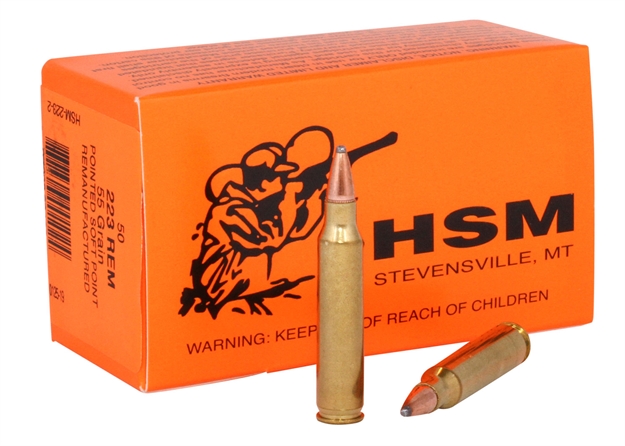 Picture of  Hsm 2232 Varmint  223 Rem 55 GR Soft Point 50 Per Box/ 20 Case