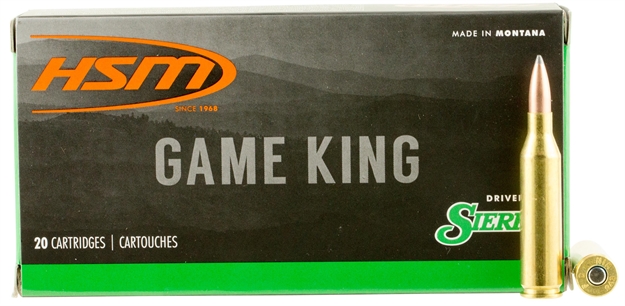 Picture of  Hsm 24317N Game King  243 Win 100 GR Sierra Gameking Spitzer Boat Tail 20 Per Box/ 25 Case 810742022860