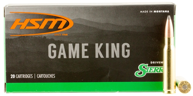 Picture of  Hsm 30842N Game King  308 Win 165 GR Sierra Gameking Spitzer Boat Tail 20 Per Box/ 25 Case 810742022990