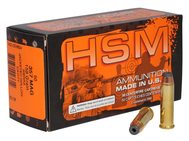 Picture of  Hsm 35723N Pro Pistol  357 Mag 158 GR Jacketed Hollow Cavity 50 Per Box/ 10 Case 810742023614