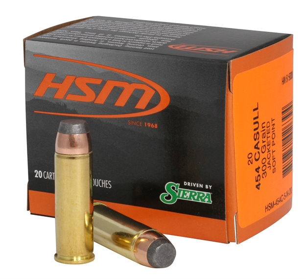 Picture of Hsm 454C5n20 Pro Pistol  454 Casull 300 GR Jacketed Soft Point 20 Per Box/ 20 Case 454C-5-N20 810742026394