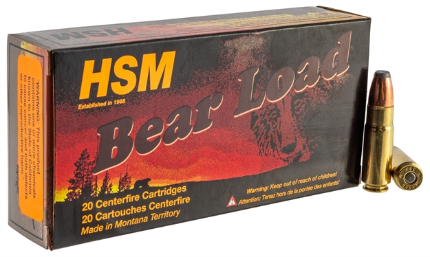 Picture of Hsm 458Socom1n Bear Load  458 Socom 350 GR Jacketed Flat Point 20 Per Box/ 25 Case HSM-458SOCOM-1-N