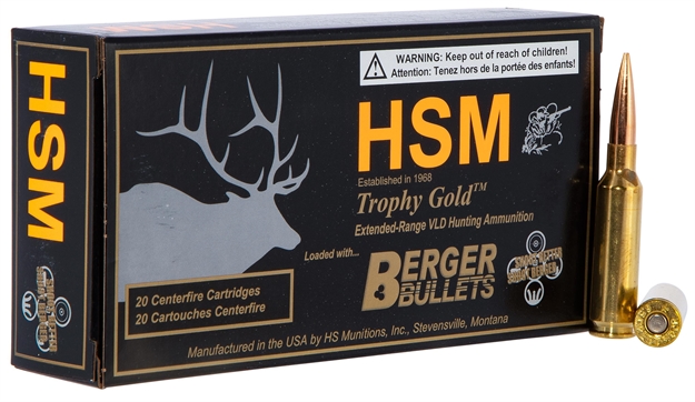 Picture of Hsm 65Creedmoor140vld Trophy Gold Extended Range 6.5 Creedmoor 140 GR Berger Hybrid Tactical Open Tip Match 20 Per Box/ 25 Case BER65CREEDMOOR140VLD 810742025502