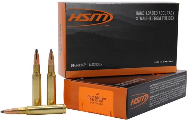 Picture of Hsm Ammunition 7X57mm Mauser 140Gr Soft Point 20Rd 20Bx/Cs 7MAUSER6N 810742029708