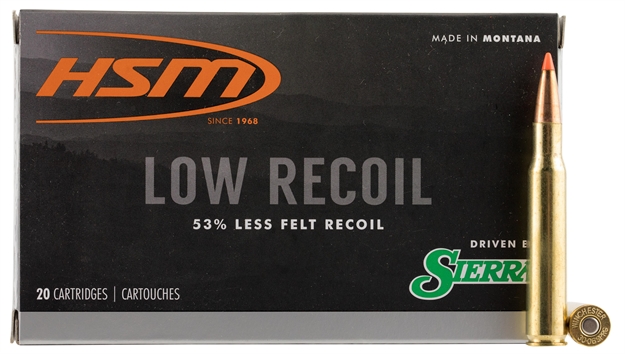 Picture of  Hsm 300642N Low Recoil  30-06 Springfield 150 GR Orange Polymer Tip 20 Per Box/ 20 Case 810742024758