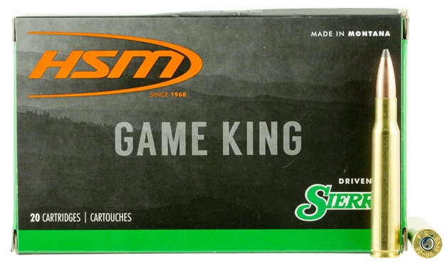 Picture of  Hsm 300641N Game King  30-06 Springfield 180 GR Sierra Gameking Spitzer Boat Tail 20 Per Box/ 20 Case