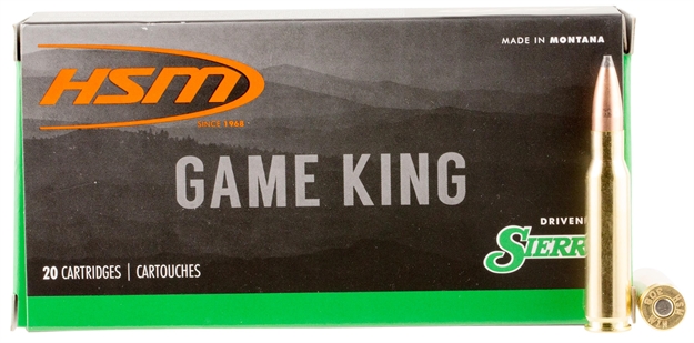 Picture of  Hsm 30841N Game King  308 Win 150 GR Sierra Gameking Spitzer Boat Tail 20 Per Box/ 25 Case 810742022983