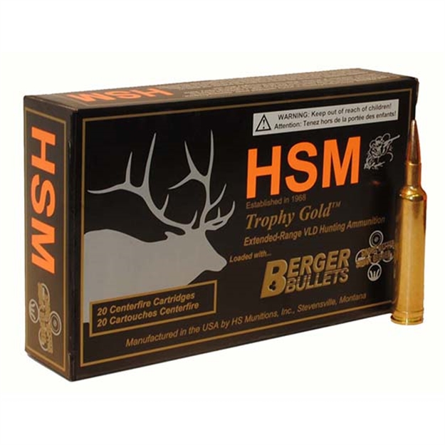 Picture of Hsm Ammo Trophy Gold 300Saum 168Gr Berger Vld