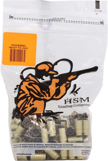 Picture of Hsm Ammunition Brass 9Mm Once Fired Unprimed 100 Count HSM-9mm-RTL 810742029227