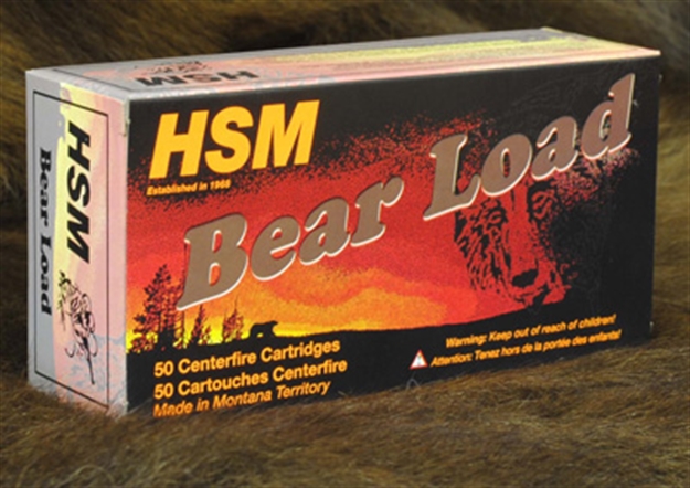 Picture of Hsm 454C4n Bear Load  454 Casull 325 GR Wide Flat Nose 50 Per Box/ 10 Case HSM454C4N 837306003578