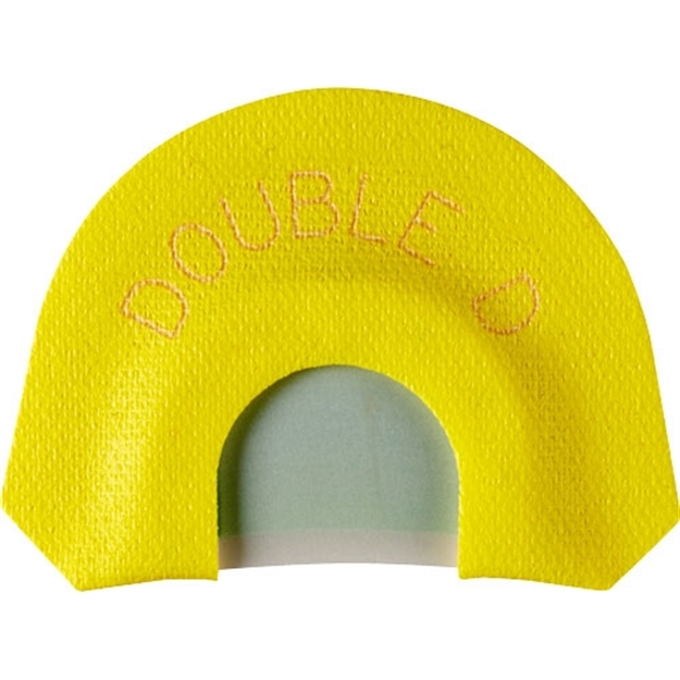 Picture of  HS Strut 05905 Double D Double Reed Diaphragm Call Double Reed Turkey Hen Sounds Attracts Turkeys Yellow