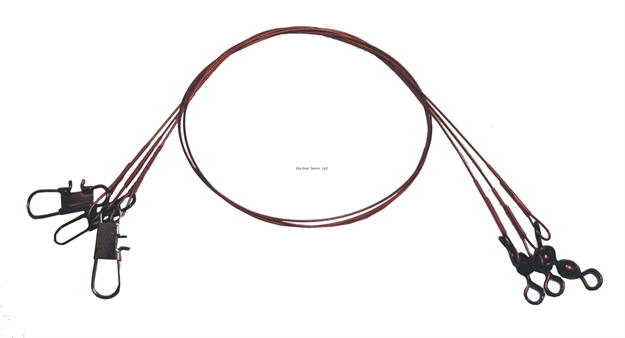 Picture of HT Blood Red Wire Leader -  6" 20#, 3/Pkg