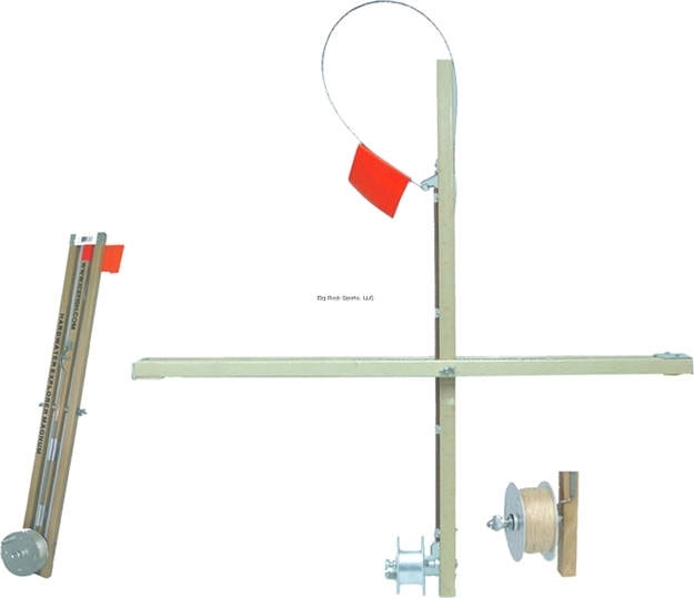 Picture of HT Explorer Magnum Tip-Up 500' Capacity Wood Stick Metal Spool NO Line