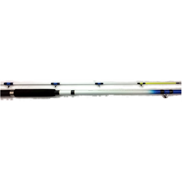 Picture of HT Ol'whiskers Big Blue Pro Glow Catfish Rod 10' 2Pc MH Casting Guides
