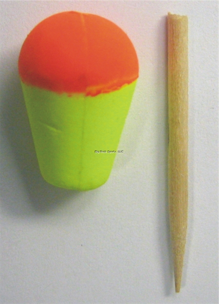 Picture of HT Teardrop Styrofloat 1/2" Yellow 6Pk