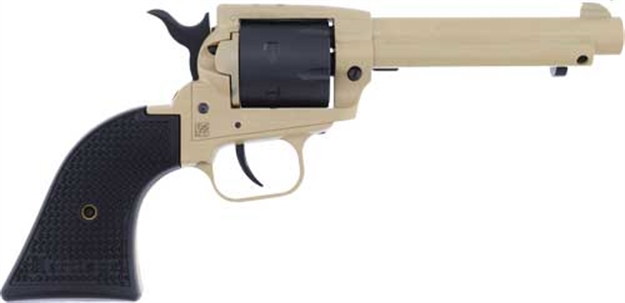Picture of  Heritage Mfg Srr22v4 Rough Rider  22 LR 6 Shot 4.75" Sabre Sand Cerakote Steel Barrel, Sabre Sand Cerakote Steel Frame, Black Satin Cylinder, Black Polymer Grip, Hammer/Thumb Safety, Exposed Hammer 727962708330