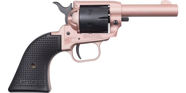 Picture of  Heritage Mfg Bk22q3 Barkeep  22 LR 6 Shot 3.60" Rose Gold Cerakote Barrel, Rose Gold Cerakote W/Black Accents Frame, Black Cerakote Cylinder, Black Star Polymer Grips