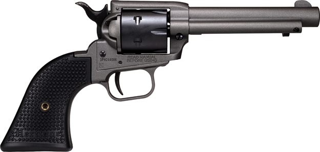 Picture of  Heritage Mfg Rr22c4 Rough Rider  22 LR 6 Shot 4.75" Tungsten Gray Cerakote Steel Barrel & Frame, Black Satin Cylinder & Textured Polymer Grips 727962707807