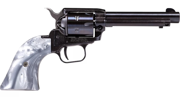 Picture of  Heritage Mfg Rr22b4gprl Rough Rider  22 LR 6 Shot 4.75" Black Barrel & Cylinder Black Frame, Altamont Gray Pearl Grips 727962706312