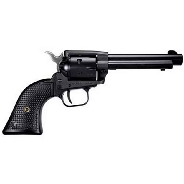 Picture of  Heritage Mfg Srr22mbs4pg Rough Rider  22 Lr/22 Wmr 6 Shot, 4.75" Black Satin Steel Barrel, Frame & Cylinder, Black Polymer Grip, Exposed Hammer 727962708279