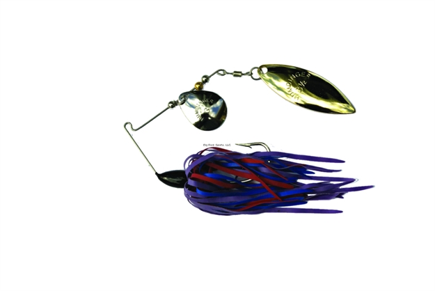 Picture of Humdinger Spinnerbait, 1/4 Oz, 4/0 Hook, Gold Colorado/Nickel Willow Blade,Purple/Red/Blue Skirt