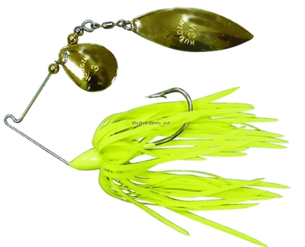 Picture of Humdinger Spinnerbait, 1/4 Oz, 4/0 Hook, Gold Colorado/Willow Blade,Chartreuse