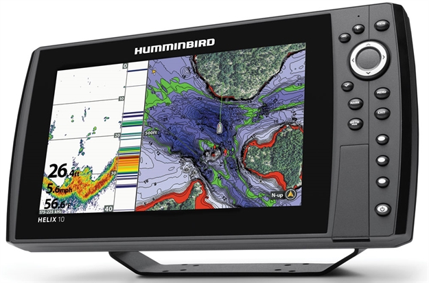 Picture of Humminbird Helix 10 Chirp Sonar/Gps Combo Gps G2n, 10.1" 600 X 1024 Color Display, Bluetooth, Networking, Autochart Live