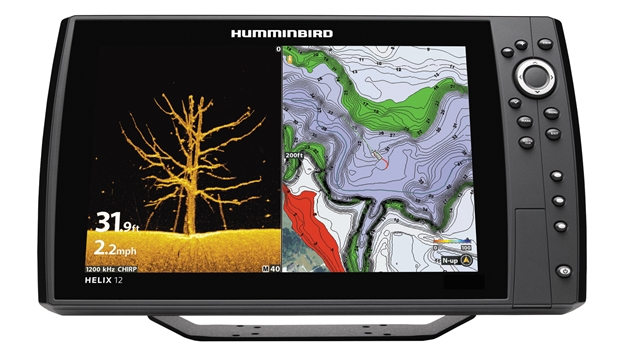 Picture of Humminbird Helix 12 Chirp Sonar/Gps Combo Mega DI Gps G2n, 12.1" 800 X 1280 Color Display,Mega Down Imaging, Autochart