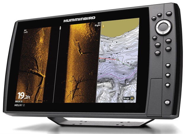 Picture of Humminbird Helix 12 Chirp Sonar/Gps Combo Mega SI Gps G2n, 12.1" 800 X 1280 Color Display, Mega Side & Down Imaging, Autochart