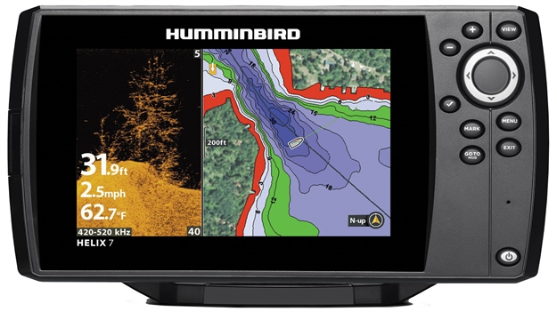 Picture of Humminbird Helix 7 Chirp Sonar/Gps Combo DI G2, 7" 480 X 800 Color Display, Down Imaging, Temp