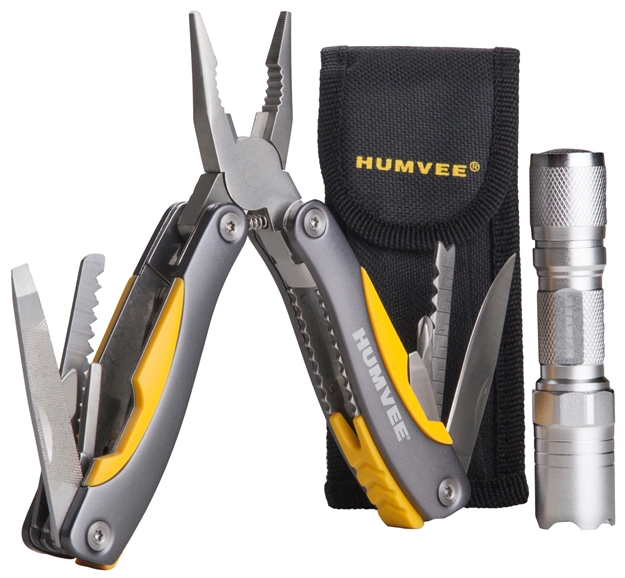 Picture of Humvee Accessories Hmvcp10 Multi Pliers Led Combo Metal Multi Pliers Led Combo Multi-Purpose Tool