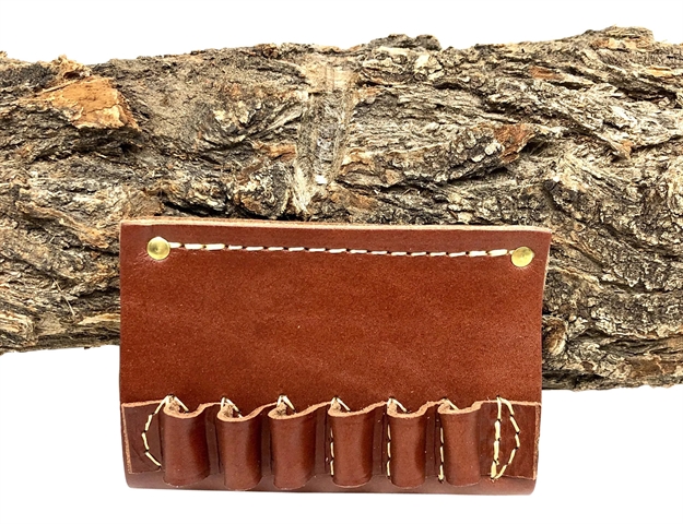 Picture of  Hunter Company 0638 Cartridge Belt Slide  Chestnut Tan Leather 38 Cal 6Rd 2" 021771076384