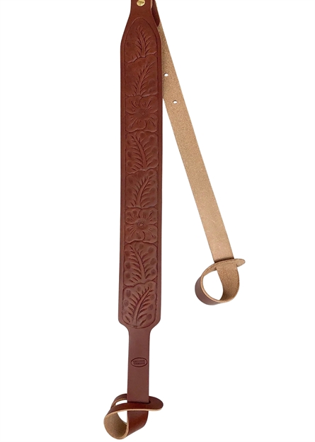 Picture of  Hunter Company 065-532 Flowered  Brown Leather/Suede With Flower Design, Two-Point Shotgun