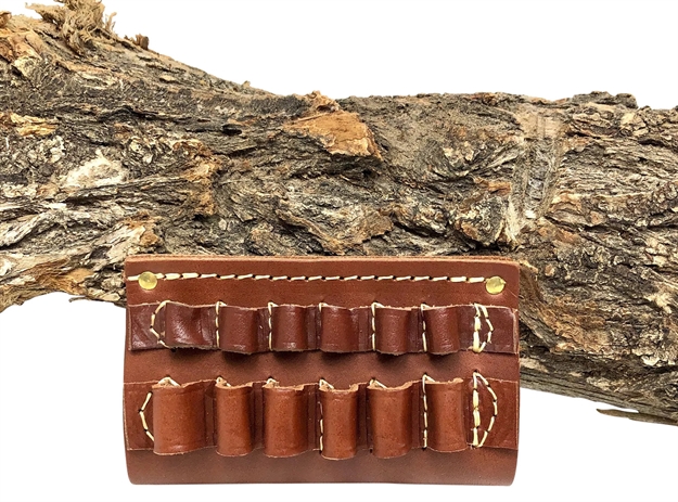 Picture of  Hunter Company 0675 Cartridge Belt Slide  Chestnut Tan Leather 375 Cal 6Rd 2"