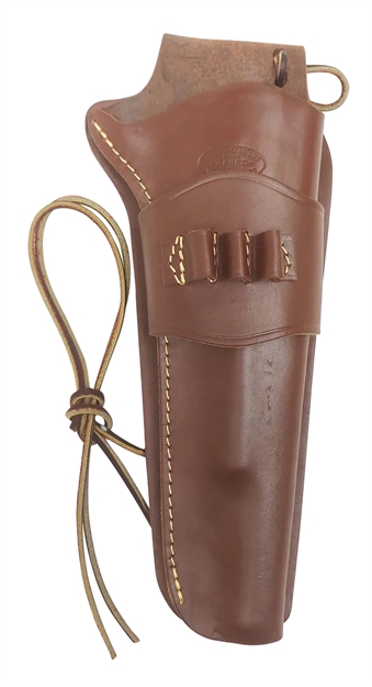 Picture of  Hunter Company 1095-50 Cartridge Loop  Owb Size 50 Antique Brown Leather Belt Slide Fits SA Revolver Fits 7.50" Barrel Right Hand