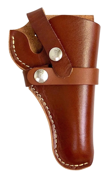 Picture of  Hunter Company 1100-8 Belt  Owb Size 8 Chestnut Tan Leather Belt Loop Fits DA Revolver Fits 2.75-4" Barrel Right Hand Compatible W/ Hunter Buscadero/Straight Cartridge Belts
