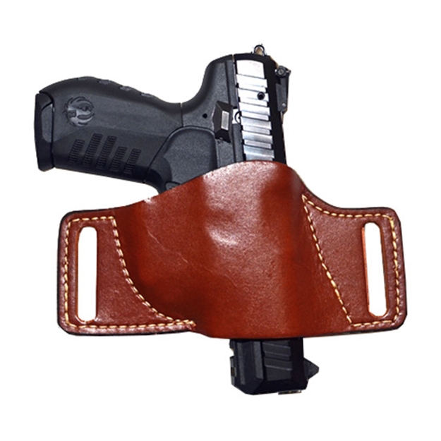 Picture of Hunter Holster Leather Belt Slide Small Chestnut Tan