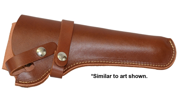 Picture of Hunter Company 110060 1100 Snapoff  Belt Size 60 Tan Leather Belt Loop Fits Colt New Frontier Fits 5.50-6.50" Barrel Right Hand 1100-60