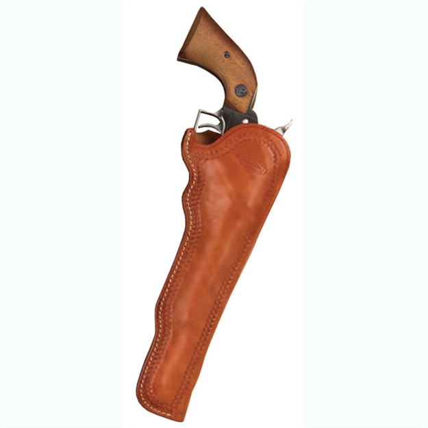 Picture of Hunter Company 108150 Western Slim Jim Owb Size 50 Brown Leather Fits Colt New Frontier/Sa Army Fits 7.50" Barrel Right Hand 1081-50