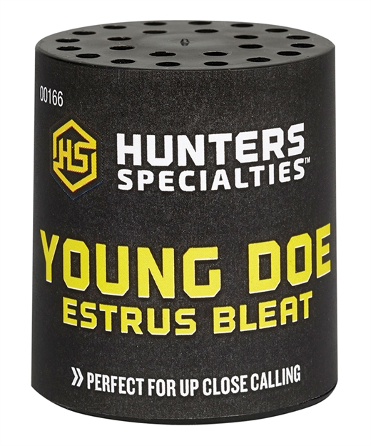 Picture of  Hunters Specialties 00166 Young Doe Estrus  Can Call Doe Sounds Attracts Deer Black