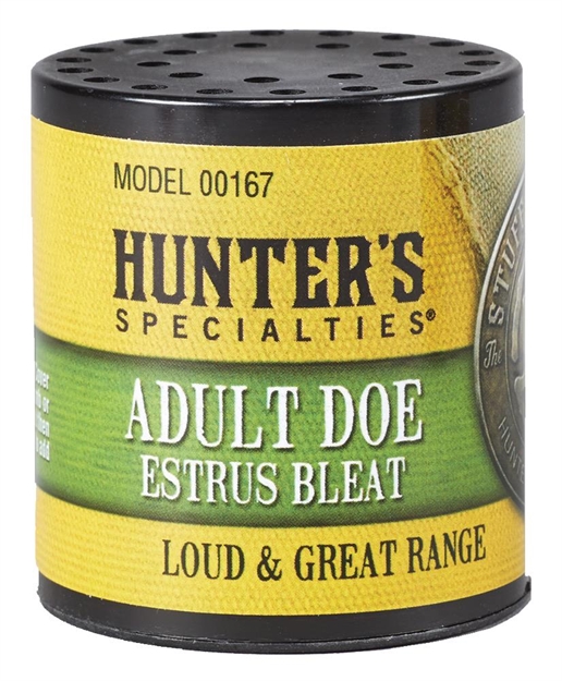 Picture of  Hunters Specialties 00167 Adult Doe Estrus  Can Call Doe Sounds Attracts Deer Black