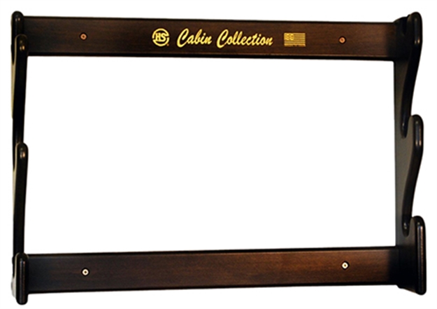 Picture of Hunters Specialties 01662 Cabin Collection Locking 3 Gun Rack Natural Wood