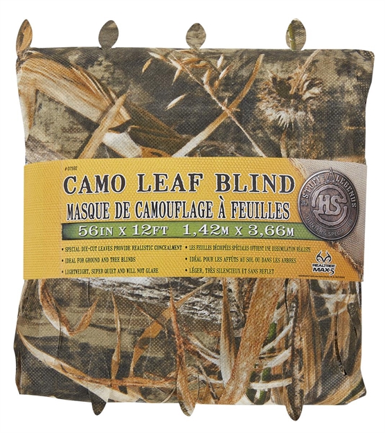 Picture of  Hunters Specialties 07592 Camo Leaf Blind  Realtree Max-5 Spun-Bonded Polyester
